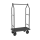 Voyager Luggage Trolley, black powder-coated with black carpet