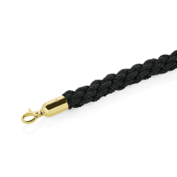 Verbindungskordel Classic, schwarz goldfarben Edelstahl...