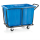 Wäschewagen, Blau, Volumen, 330 Liter, Material, Pulverbeschichteter Stahl, Wanne aus Polyethylen