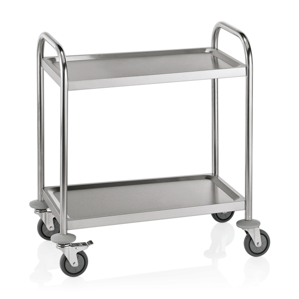 Servierwagen mit zwei Ablagen, 70,5 x 41 x 84 cm