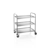 Kitchen Serving Trolley with 3 Shelves, 85 x 53 x 95 cm