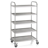 Kitchen Serving Trolley with 5 Shelves, 85 x 53 x 154 cm