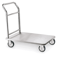 Stainless Steel Platform Trolley, 90 x 60 x 93 cm