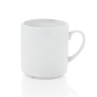Stapelbarer Becher 290 ml, Porzellan weiß, Serie...