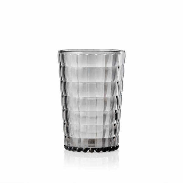 Stapelbarer Kunststoffbecher Grau, Serie Rio, 400 ml, spülmaschinenfest