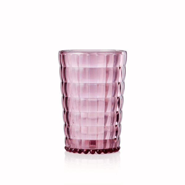Stackable Plastic Cup 400 ml, Rose, Dishwasher Safe, Rio Series