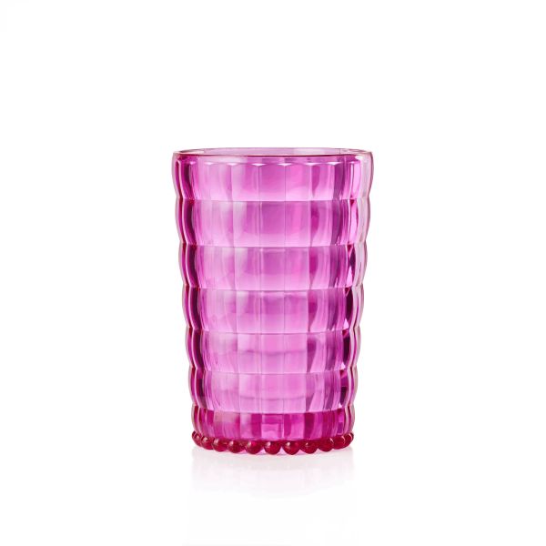 Stapelbarer Kunststoffbecher Pink, Serie Rio, 400 ml, spülmaschinenfest