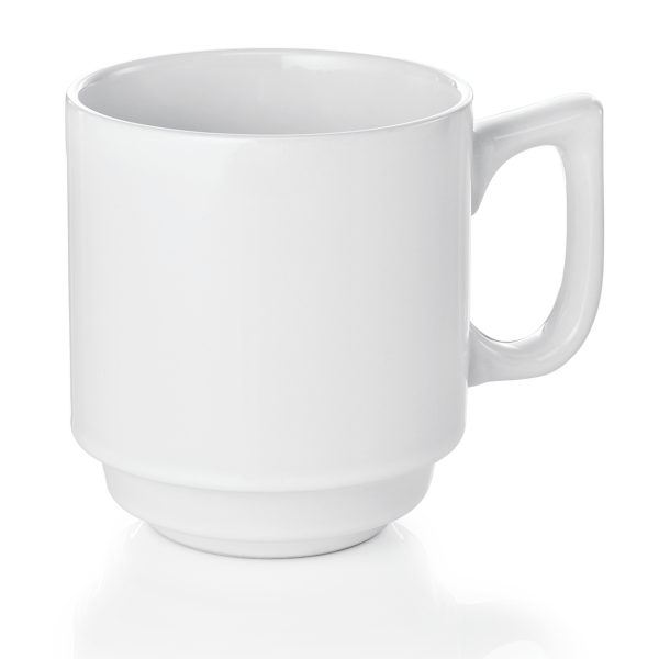 Stackable Mug 250 ml, Italy Series, white porcelain