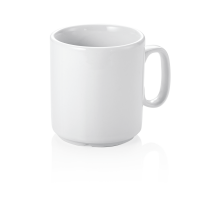 Stapelbarer Kaffeebecher 290 ml, Porzellan weiß,...