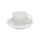 Saucer for Coffee Cup Doppio 180 ml, Italy Series, white porcelain