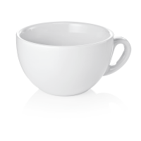 Saucer for Cappuccino Cups 200 and 280 ml, Italy Series, white porcelain